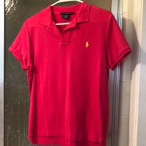 Hot pink polo